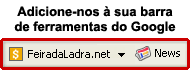 Instale a feira da ladra na barra de ferramentas do Google
